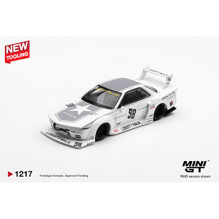 (PREVENTA) Mini GT 1:64 Nissan GT-R32 LB-Kaido Works TAS 2025