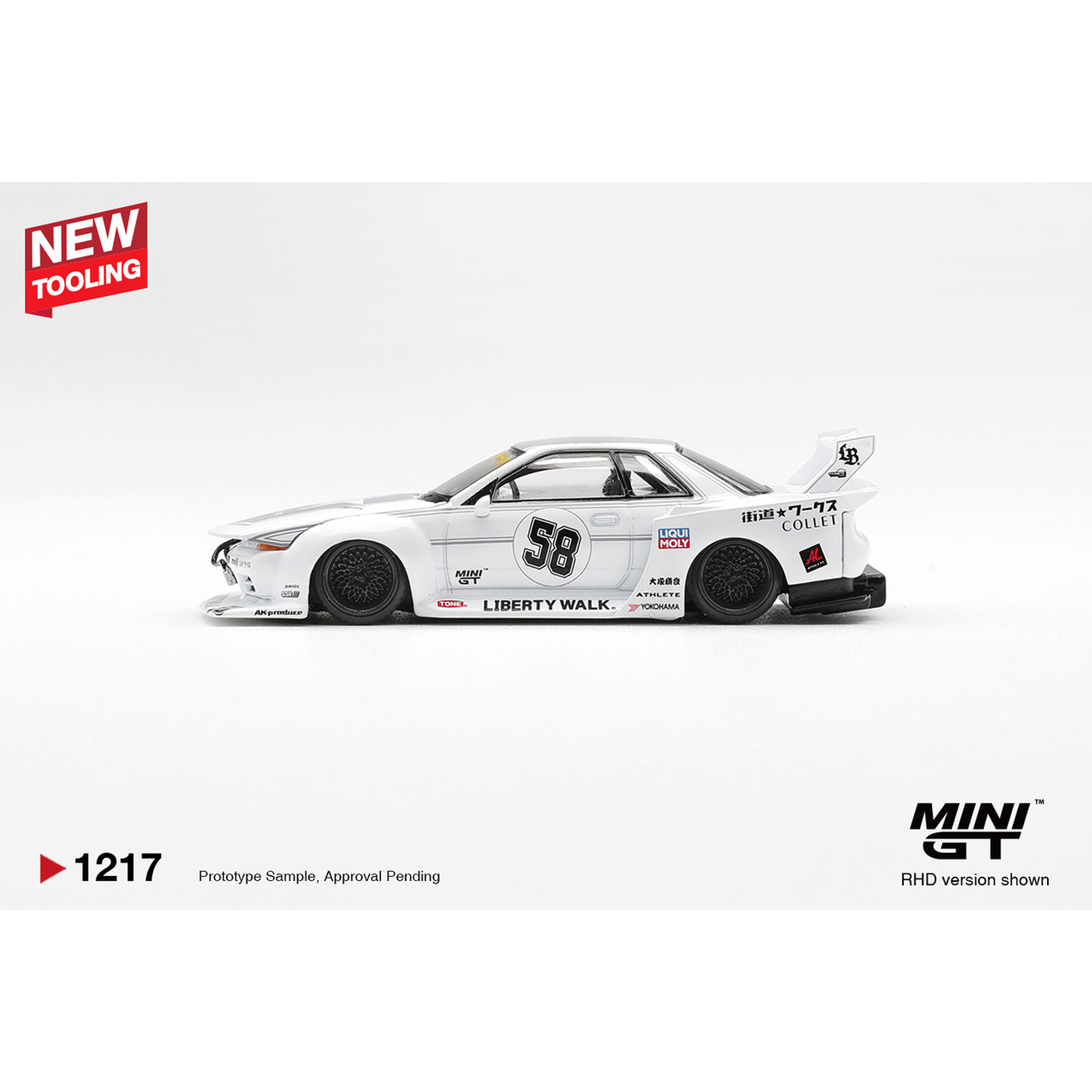 (PREVENTA) Mini GT 1:64 Nissan GT-R32 LB-Kaido Works TAS 2025