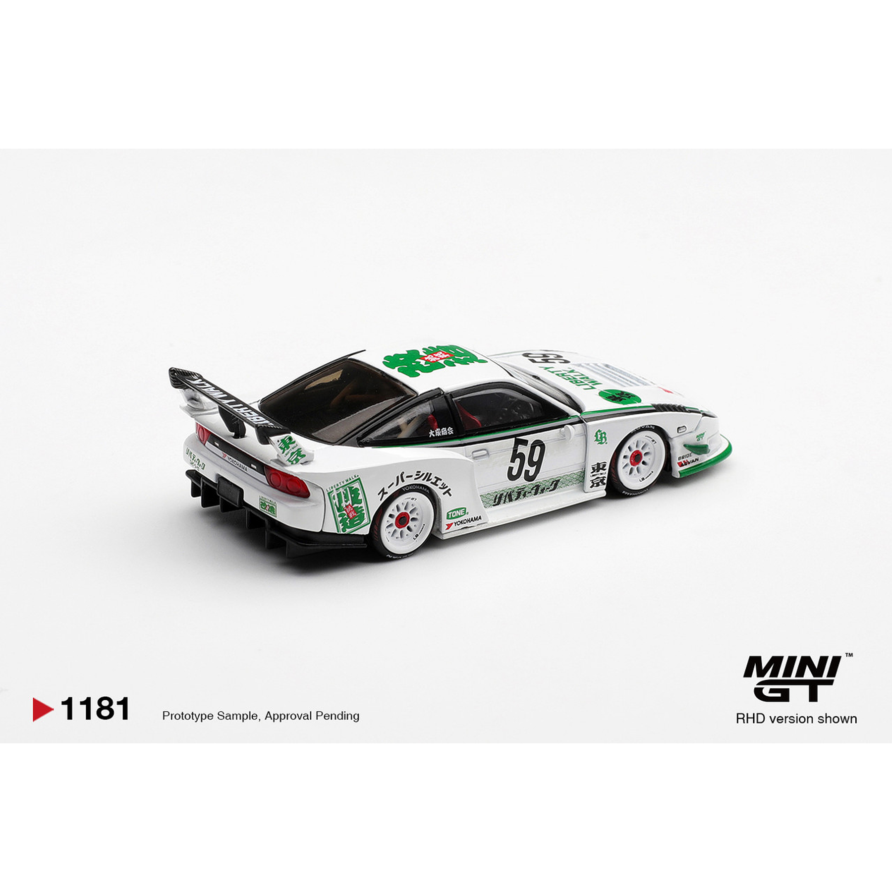 (PREVENTA) Mini GT 1:64 Nissan LB-Silhouette 180SX – White