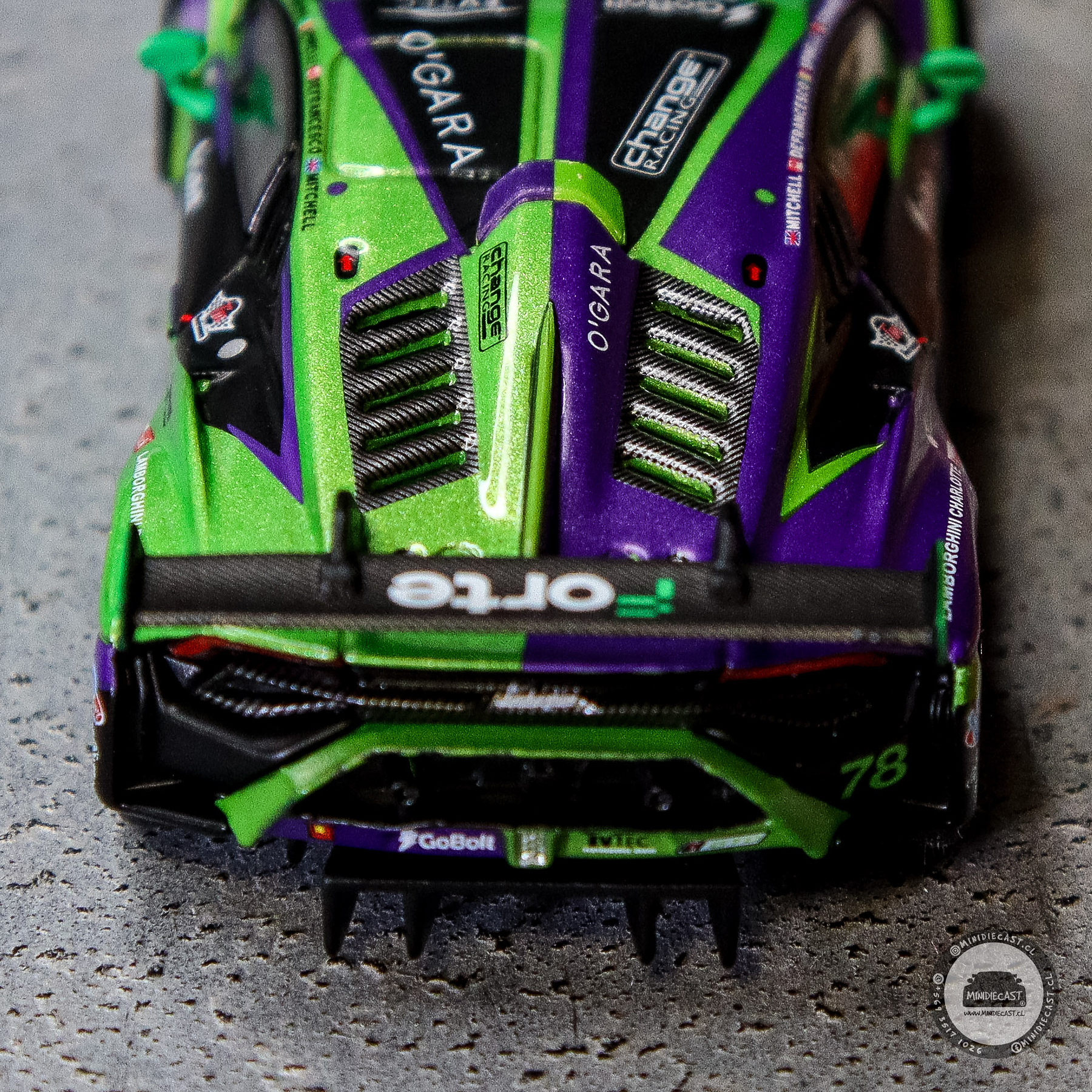 Mini GT 1:64 Lamborghini Huracán GT3 EVO2 #78 Forte Racing 2024 IMSA Daytona 24 Hrs. 