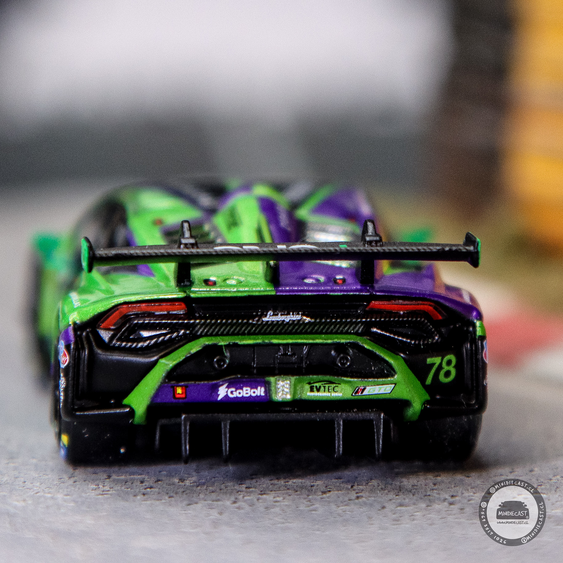 Mini GT 1:64 Lamborghini Huracán GT3 EVO2 #78 Forte Racing 2024 IMSA Daytona 24 Hrs. 