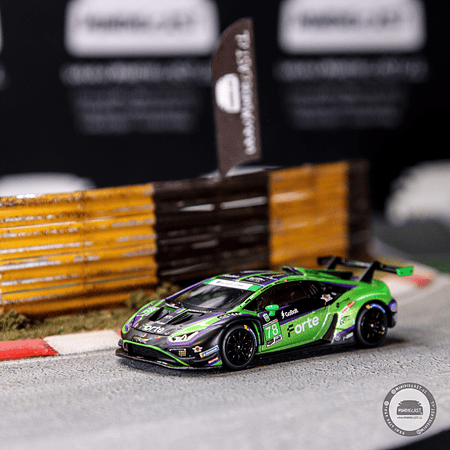 Mini GT 1:64 Lamborghini Huracán GT3 EVO2 #78 Forte Racing 2024 IMSA Daytona 24 Hrs. 