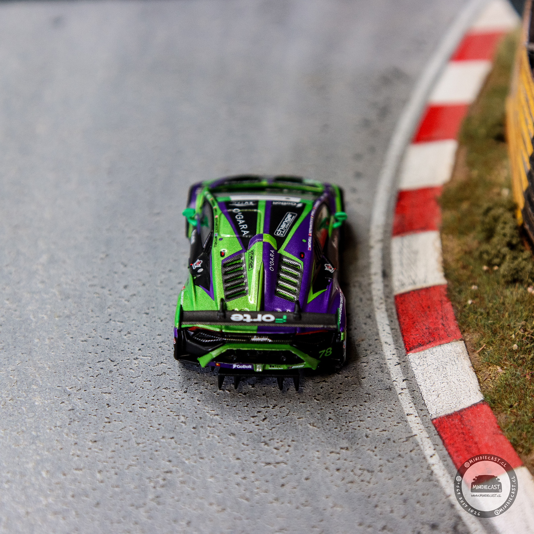 Mini GT 1:64 Lamborghini Huracán GT3 EVO2 #78 Forte Racing 2024 IMSA Daytona 24 Hrs. 