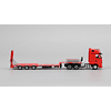 (PREVENTA) Time Micro 1:64 Mercedes-Benz - Flatbed Transport Trailer - Red