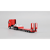 (PREVENTA) Time Micro 1:64 Mercedes-Benz - Flatbed Transport Trailer - Red