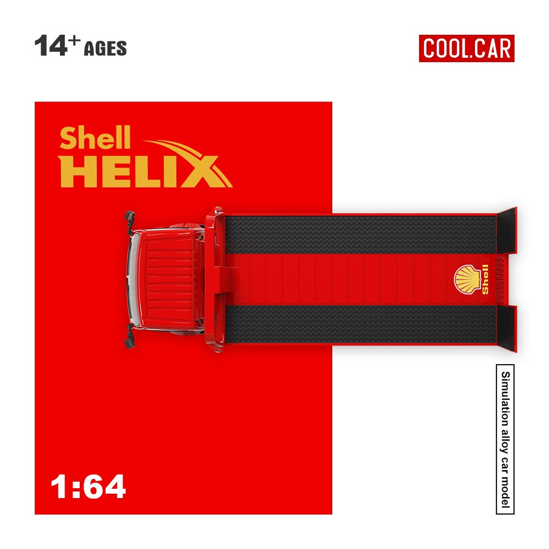 (PREVENTA) Cool Car 1:64 H300 flatbed transport trailer Shell