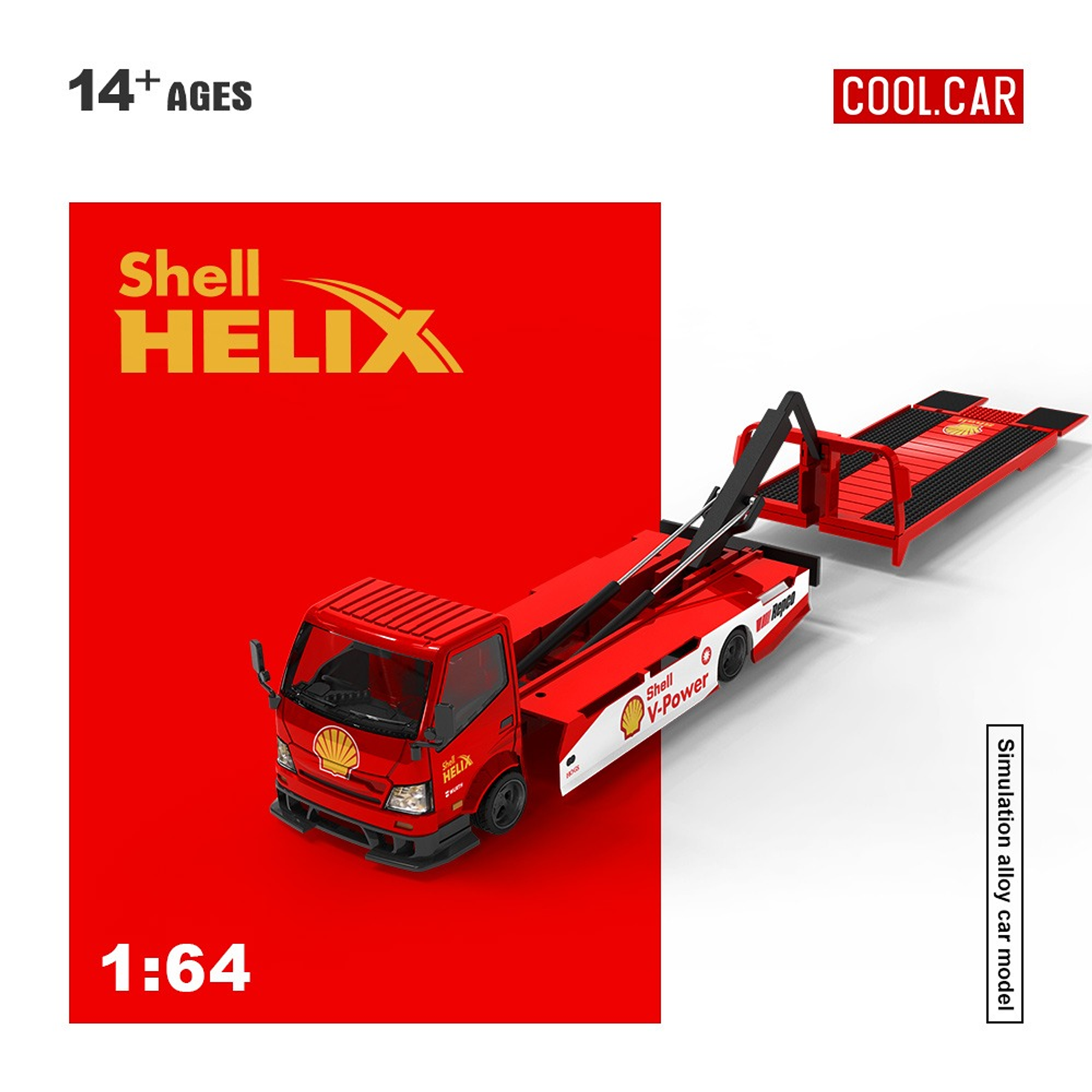 (PREVENTA) Cool Car 1:64 H300 flatbed transport trailer Shell