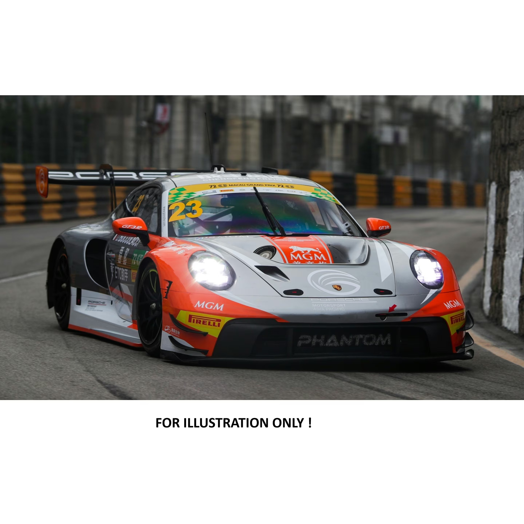 (PREVENTA) SPARK 1:64 Porsche 911 GT3 R (992) No.23 Phantom Global Racing Macau GT Cup - FIA GT World Cup 2025 Dorian BOCCOLACCI