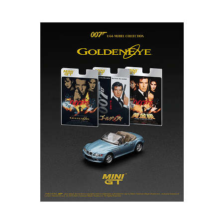 (PREVENTA) Mini GT 1:64 BMW Z3 “GoldenEye” – English Version Packaging – Limited Edition