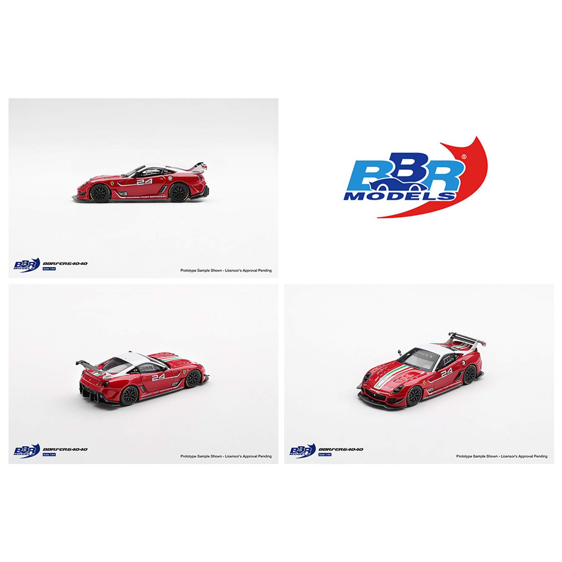 (PREVENTA) BBR Models 1:64 Ferrari 599XX EVO #24 – Red – Limited Edition
