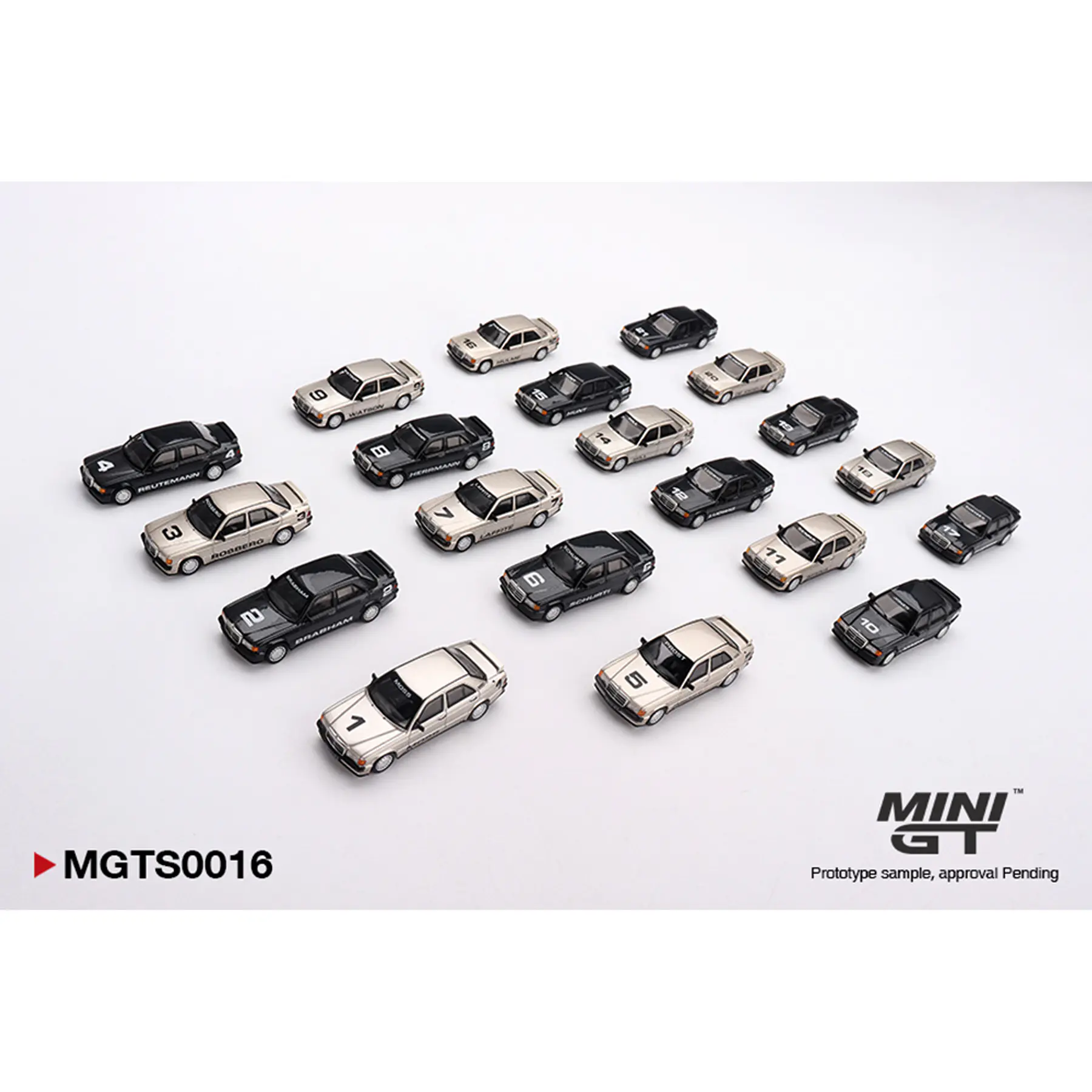 Mini GT 1:64 1984 Nürburgring Race of Champions 20 Cars Set Special Limited Edition 5000 Sets Worldwide.