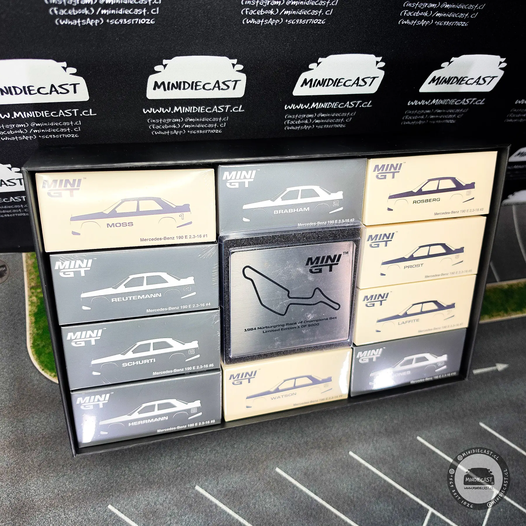 Mini GT 1:64 1984 Nürburgring Race of Champions 20 Cars Set Special Limited Edition 5000 Sets Worldwide.