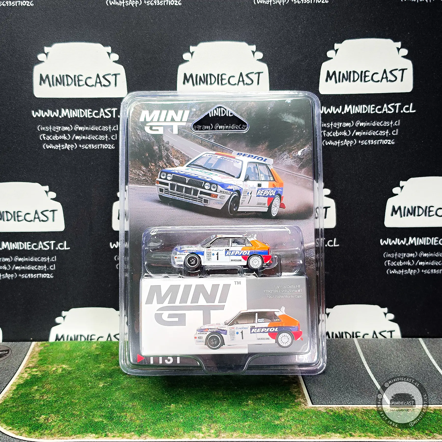 Mini GT 1:64 Lancia Delta HF Integrale Evoluzione #1 1993 Rallye Monte-Carlo- Limited Edition.