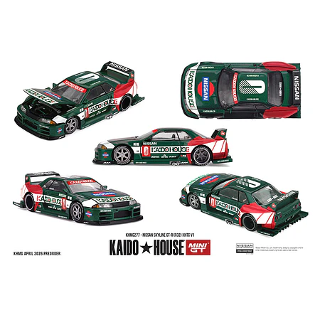 (PREVENTA) Kaido House x Mini GT Nissan Skyline GT-R (R32) KHTC V1 – Green