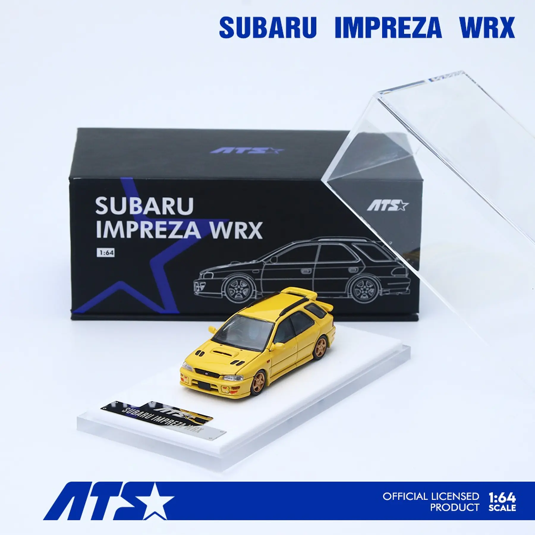 ATS 1:64 Subaru Impreza WRX wagon Yellow.