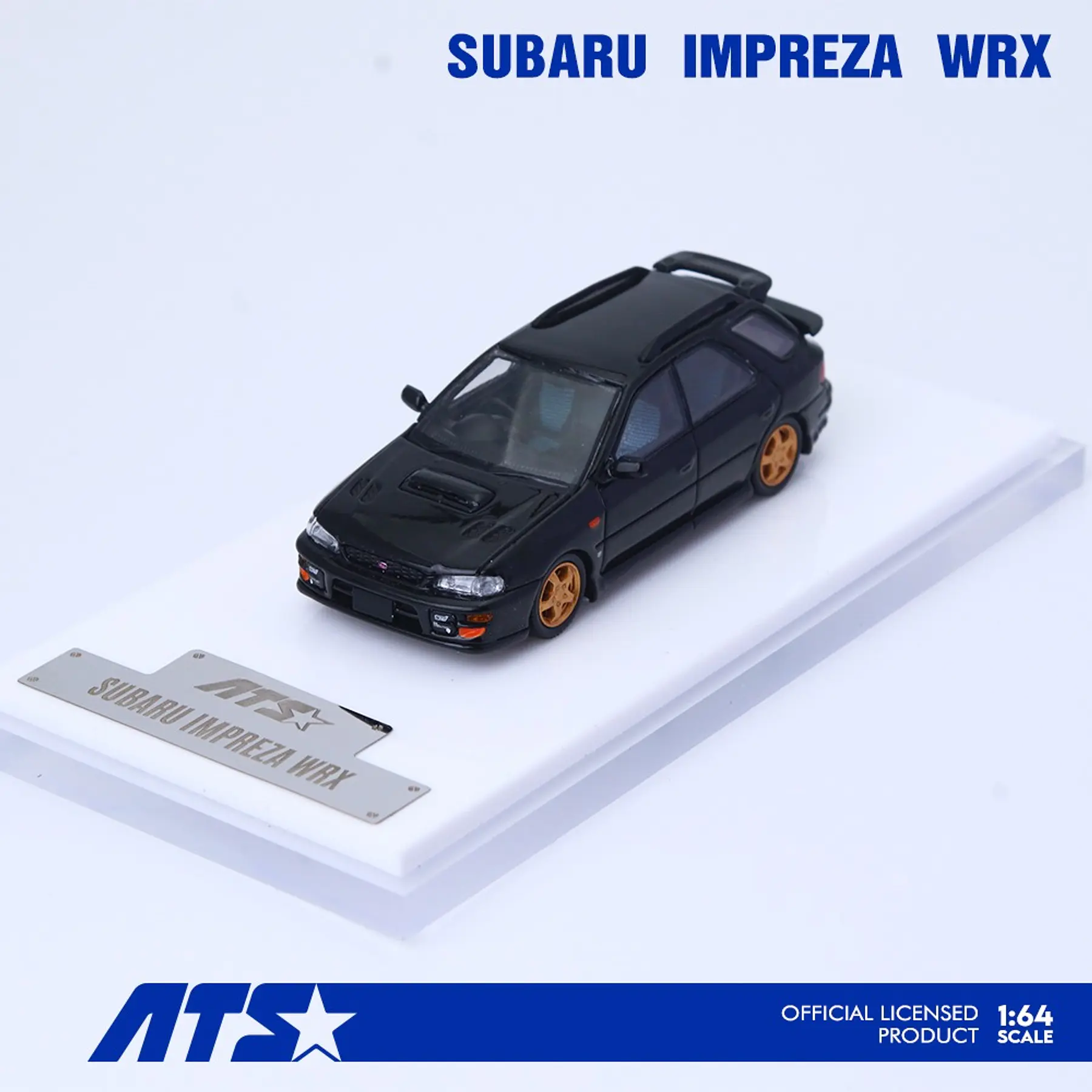 ATS 1:64 Subaru Impreza WRX wagon Black.