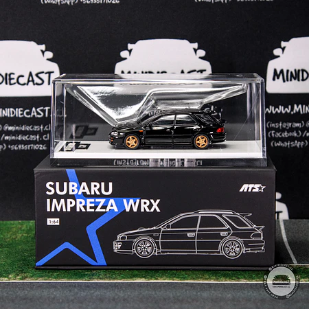 ATS 1:64 Subaru Impreza WRX wagon Black.