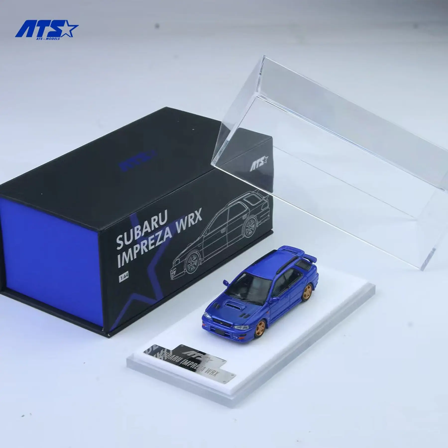 ATS 1:64 Subaru Impreza WRX wagon blue