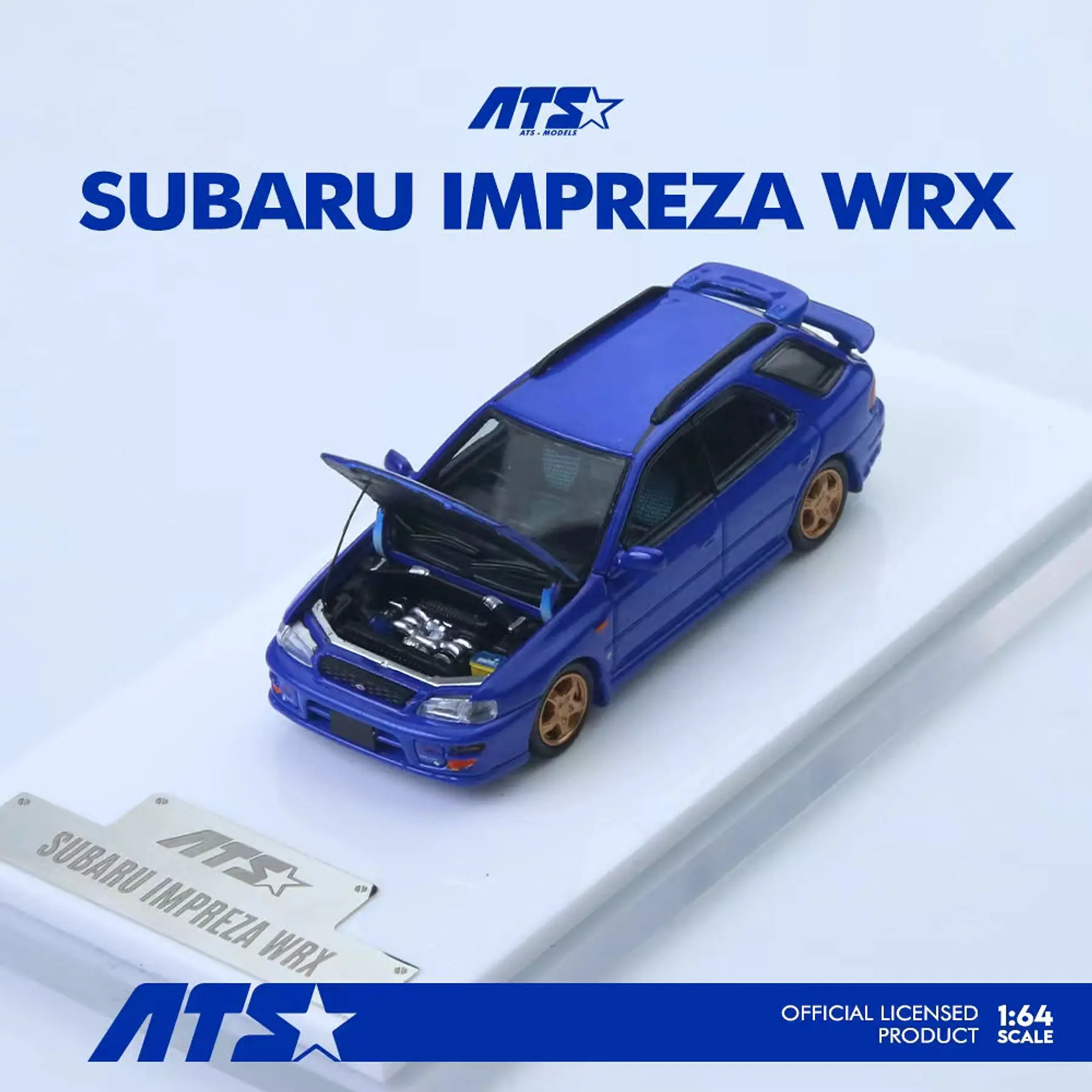 ATS 1:64 Subaru Impreza WRX wagon blue