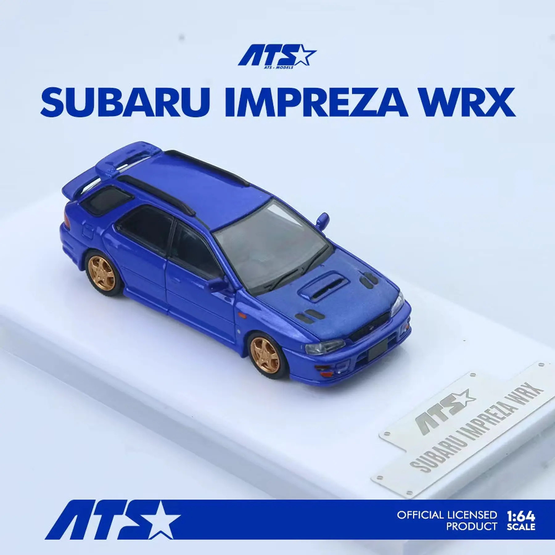 ATS 1:64 Subaru Impreza WRX wagon blue
