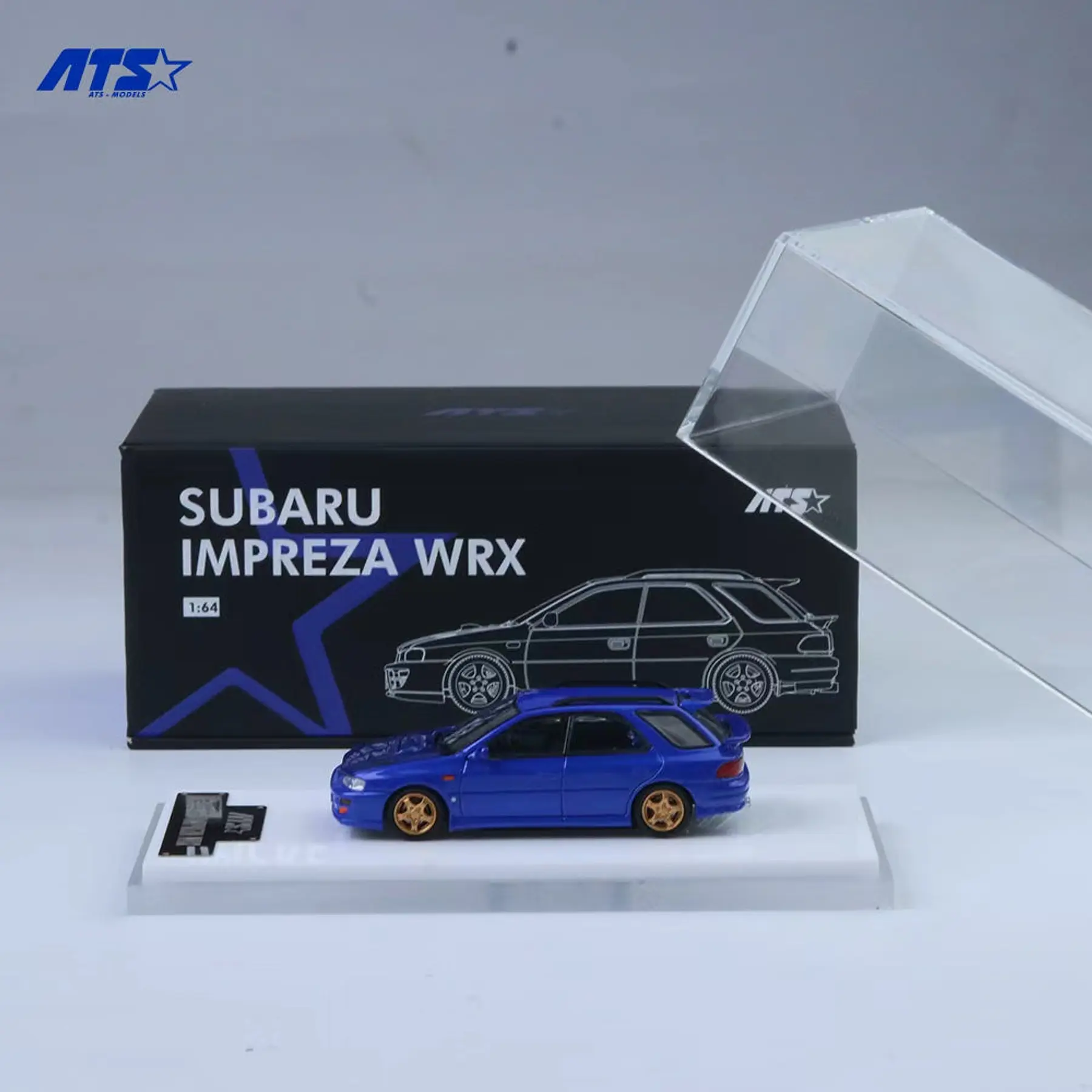 ATS 1:64 Subaru Impreza WRX wagon blue