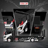 Cool Car 1:64 H300 flatbed transport trailer - Zibo 77 model with Bones.