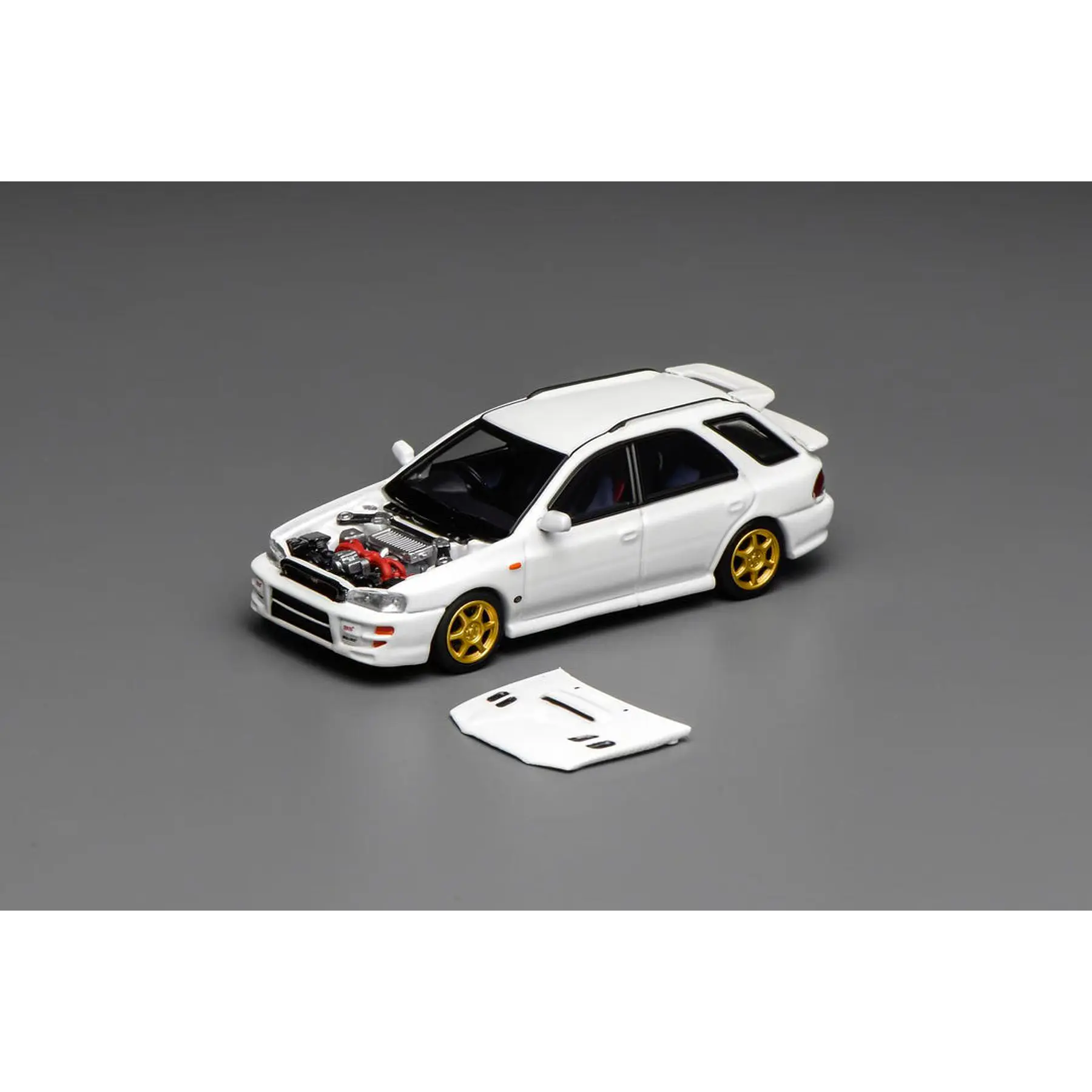 Motorhelix 1:64 Subaru Impreza Wagon WRX STi Version VI (GC8) Pure White