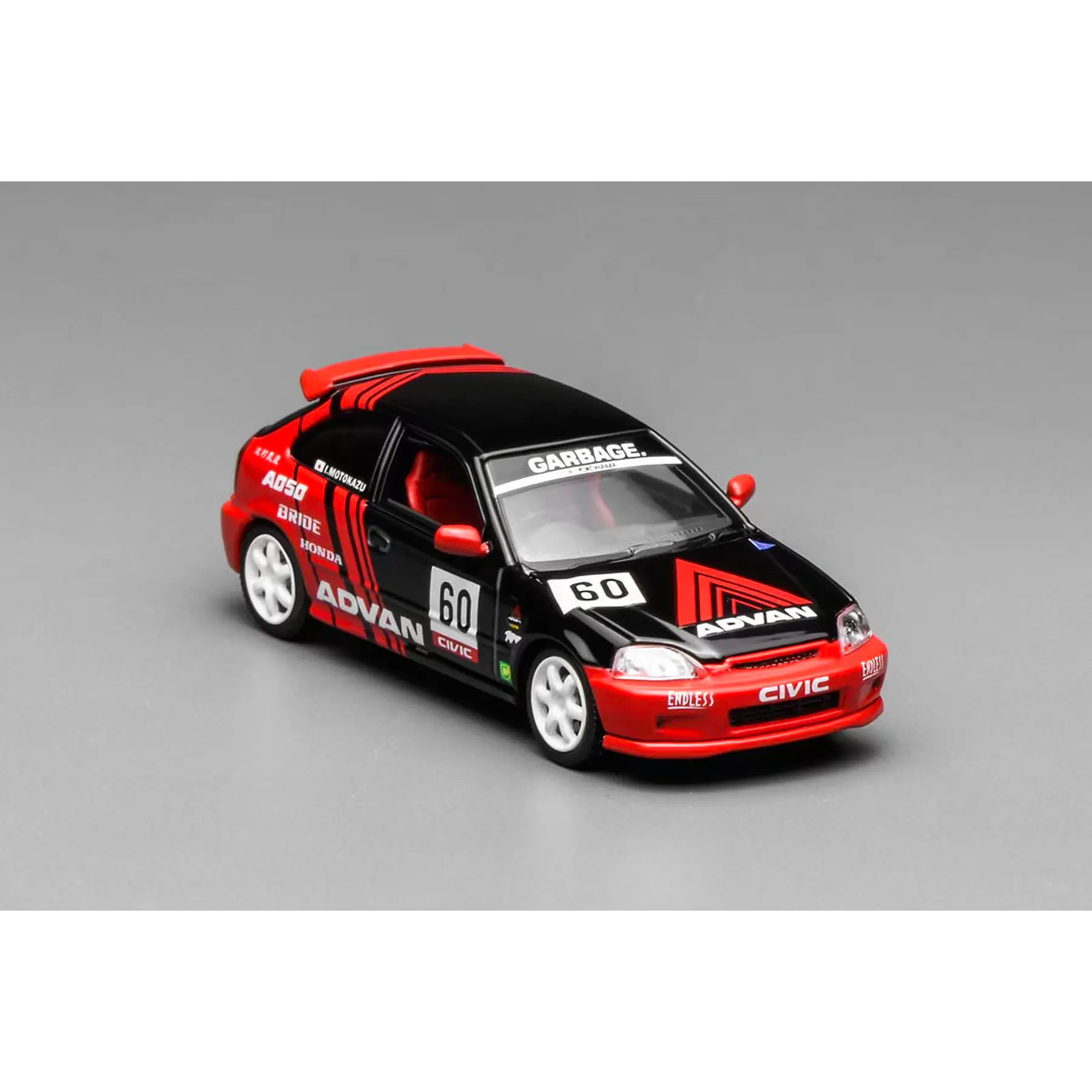 Motorhelix 1:64 Honda Civic TYPE R (EK9) Red-Black Livery