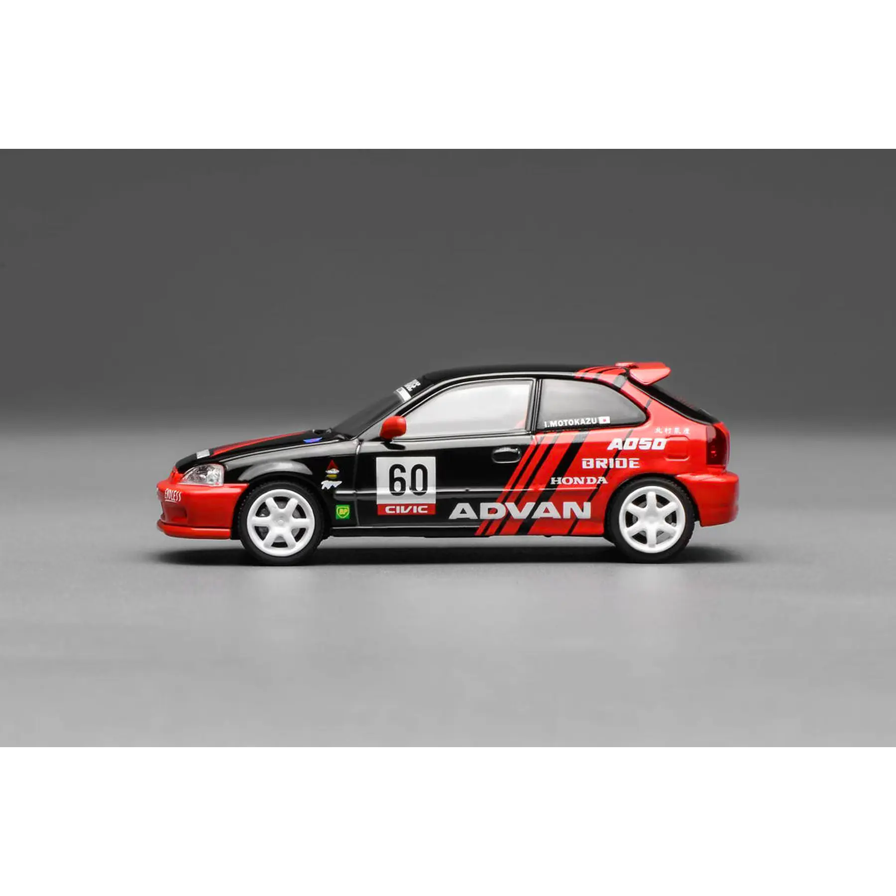 Motorhelix 1:64 Honda Civic TYPE R (EK9) Red-Black Livery