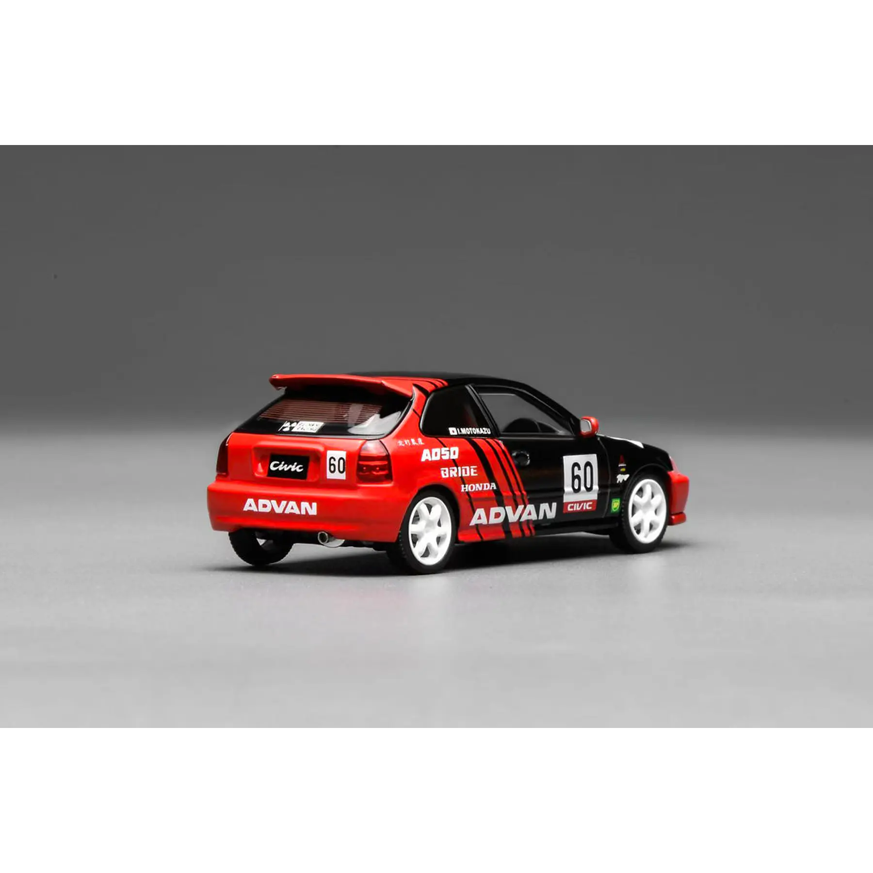 Motorhelix 1:64 Honda Civic TYPE R (EK9) Red-Black Livery