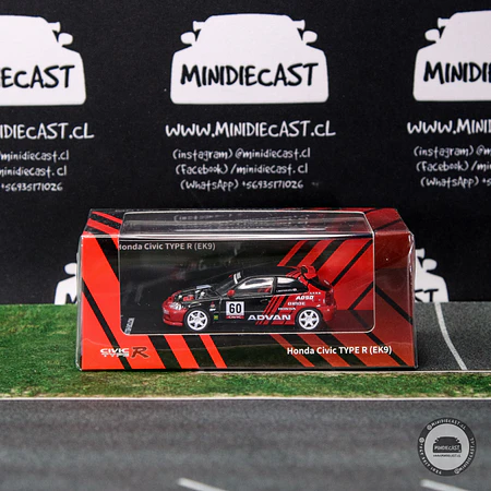 Motorhelix 1:64 Honda Civic TYPE R (EK9) Red-Black Livery