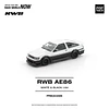 (PREVENTA) Pop Race 1:64 Toyota AE86 RWB white and black