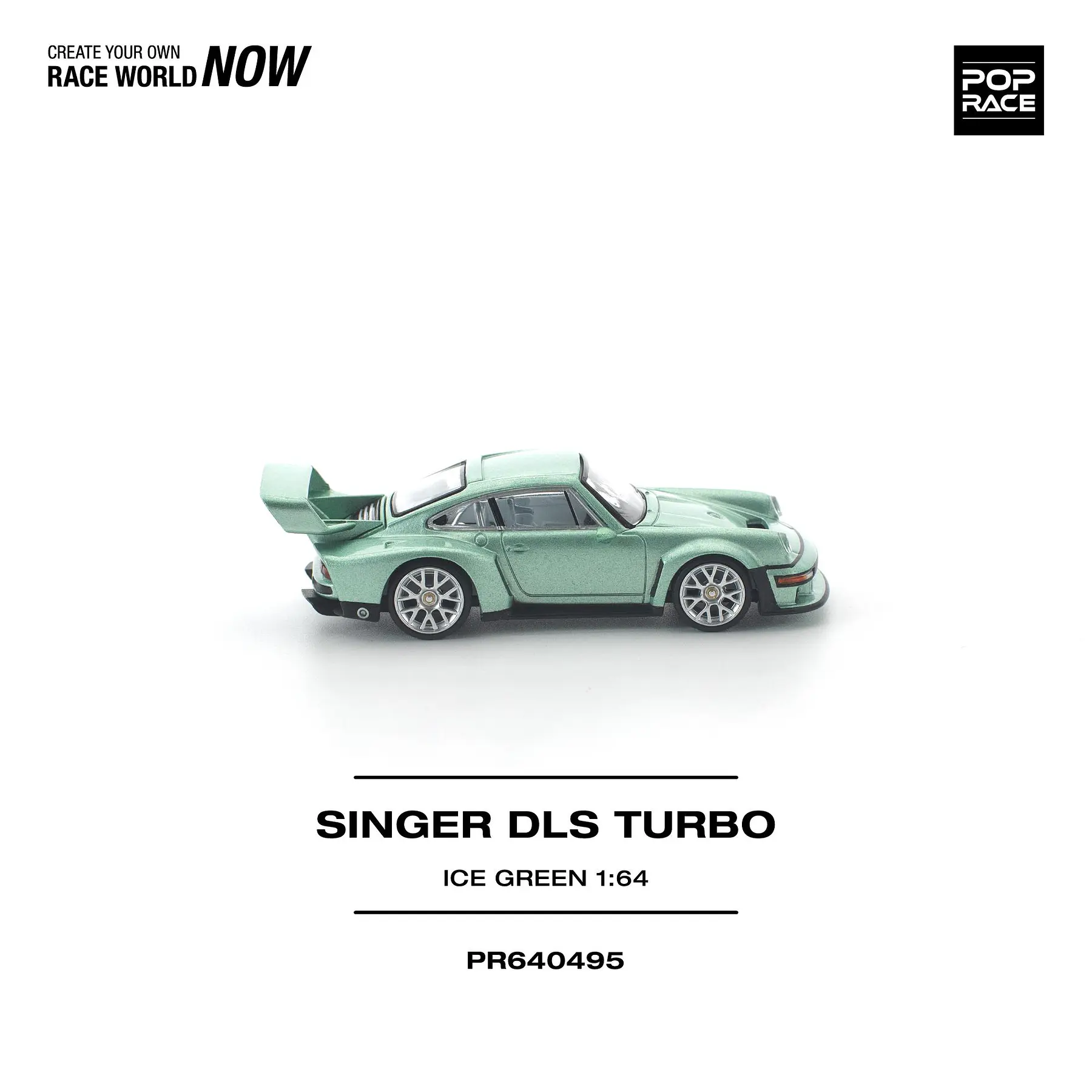 (PREVENTA) Pop Race 1:64 Porsche Singer DLS Turbo ice green