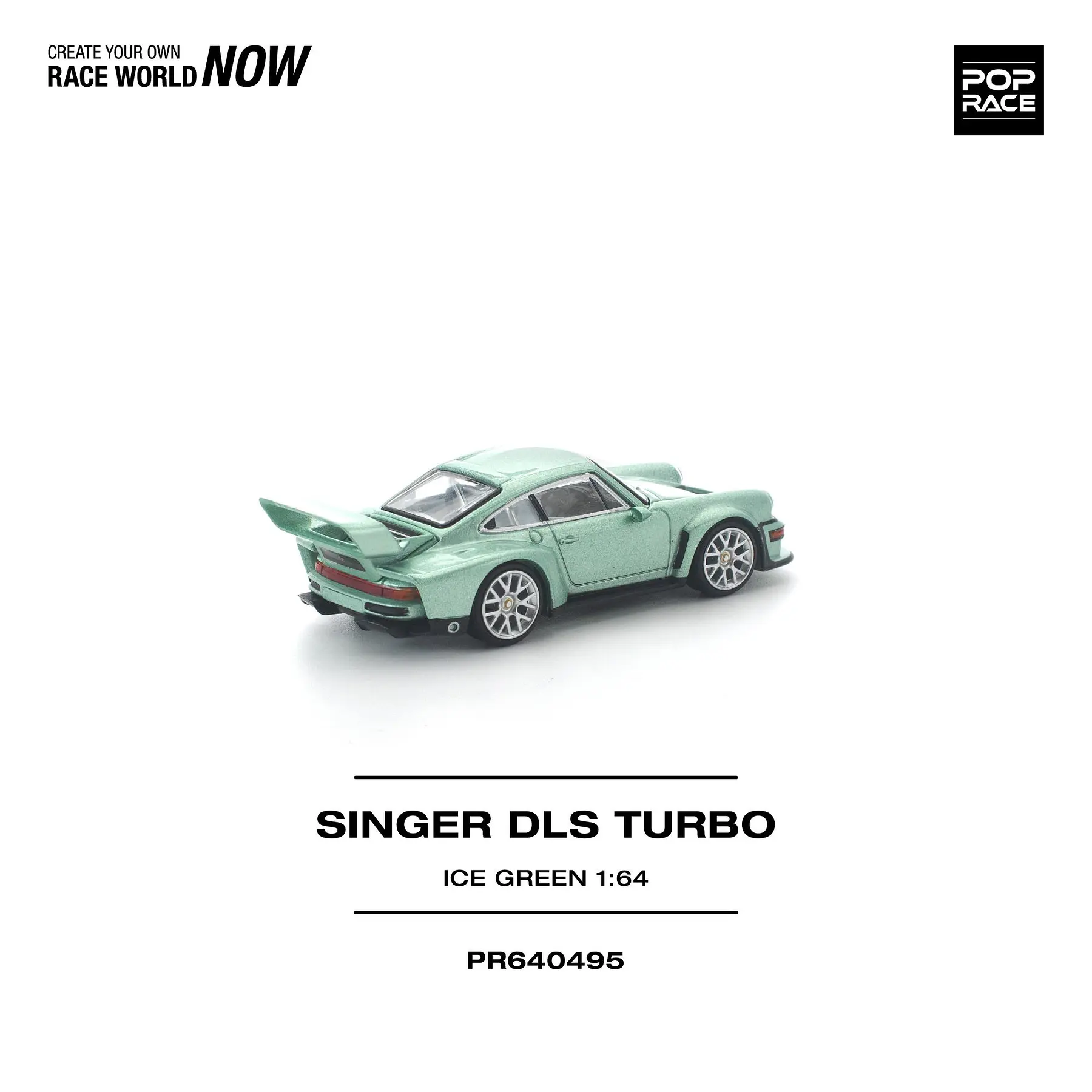 (PREVENTA) Pop Race 1:64 Porsche Singer DLS Turbo ice green
