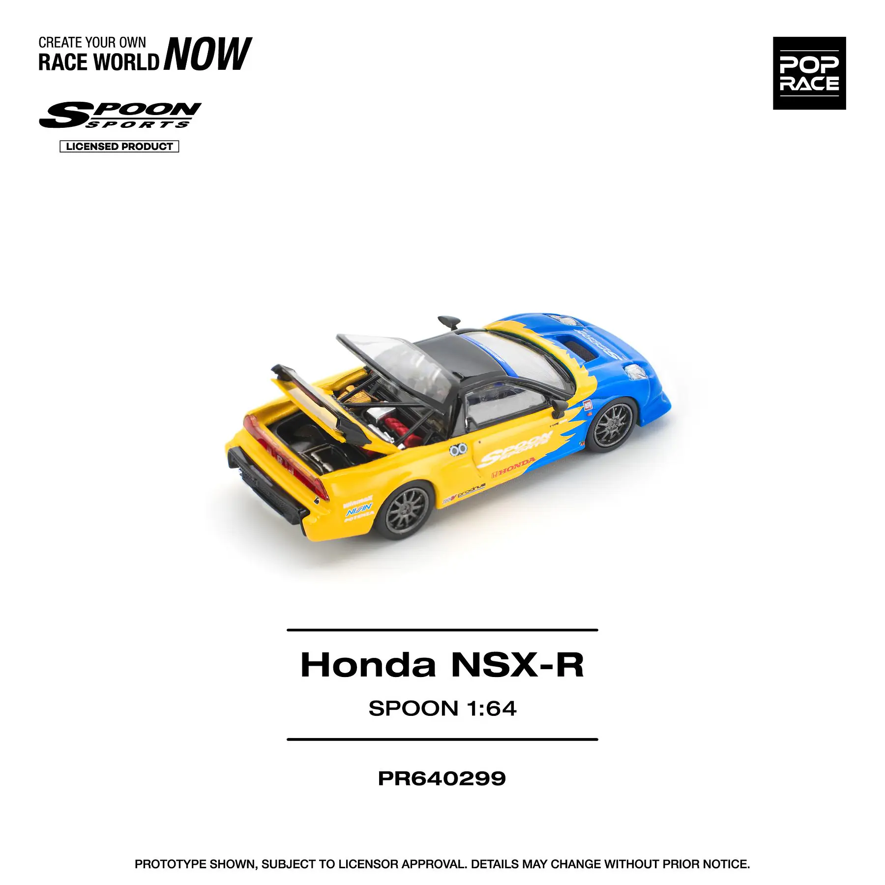 (PREVENTA) Pop Race 1:64 Honda NSX spoon
