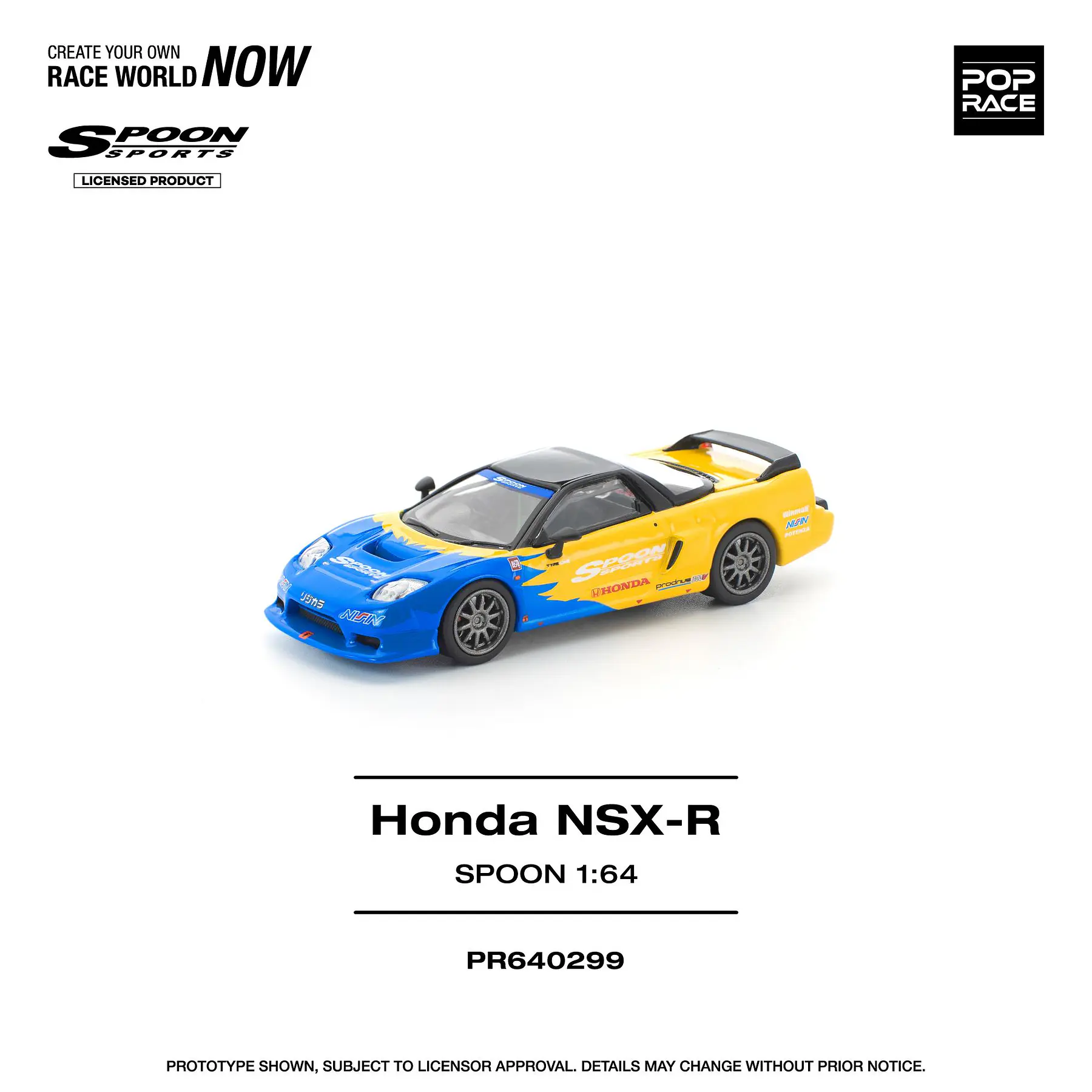 (PREVENTA) Pop Race 1:64 Honda NSX spoon
