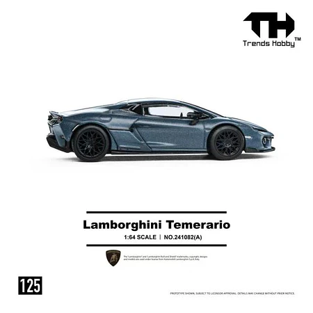 (PREVENTA) Trends Hobby 1:64 Lamborghini Temerario- Matte Blue