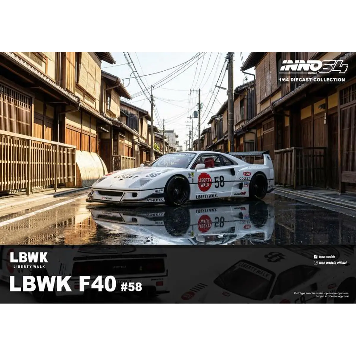 Inno64 1:64 Ferrari LBWK F40 COLLET #58
