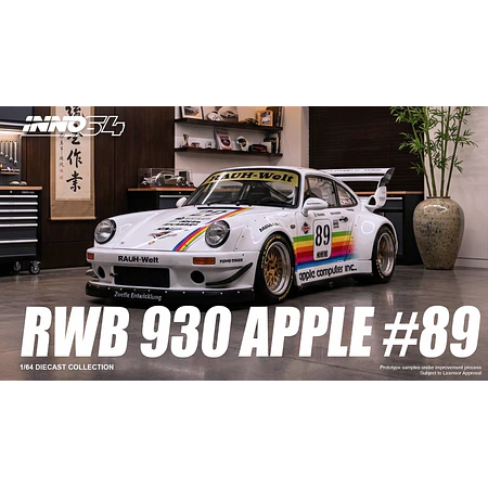 (PREVENTA) Inno64 1:64 Porsche RWB 930 #89 Apple Livery
