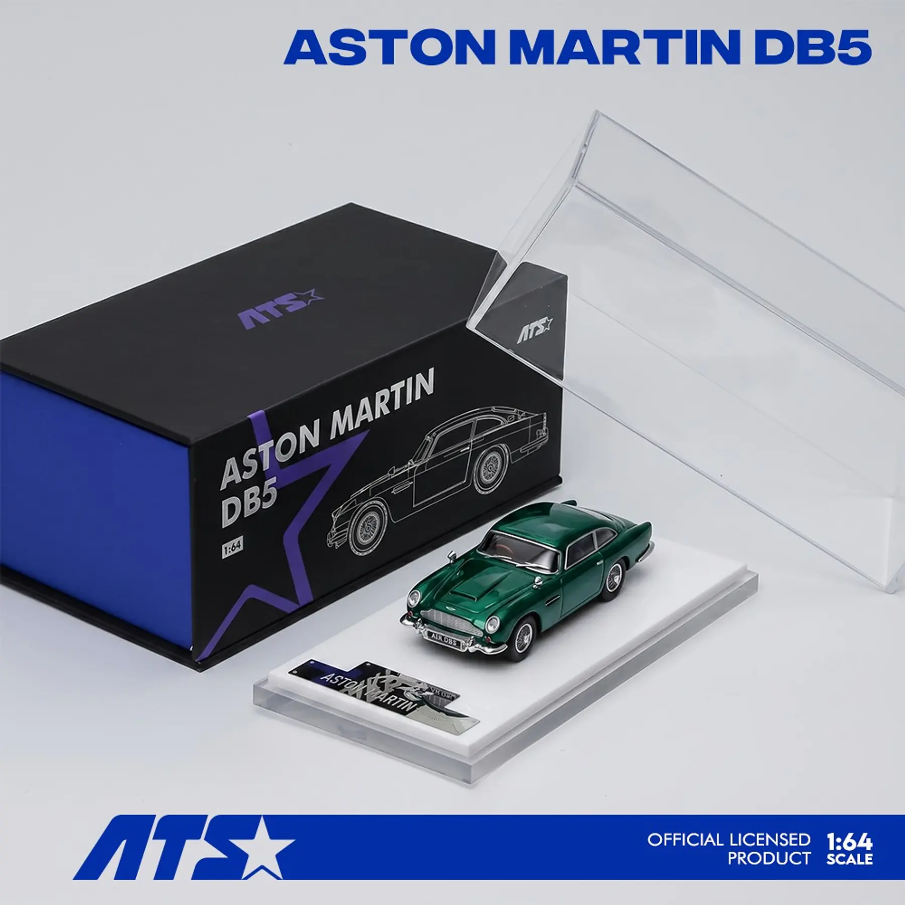 (PREVENTA) ATS 1:64 Aston Martin DB5 - Racing Green 