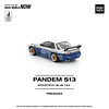 Pop Race 1:64 Nissan Pandem Silva S13 MOONTECH Blue.