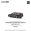 Pop Race 1:64 Mitsubishi Lancer Evolution IV Dark Grey.