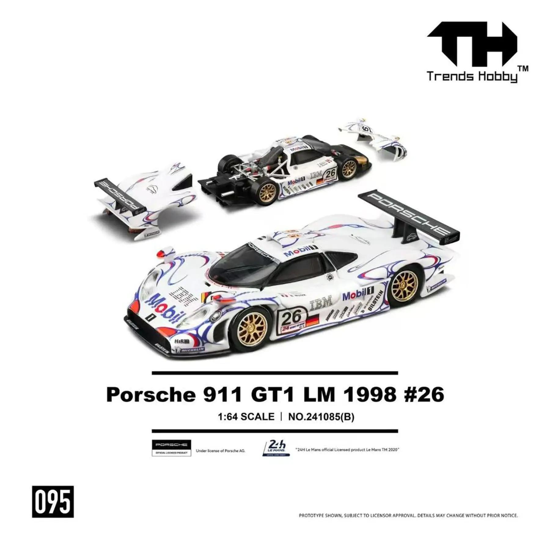 Trends Hobby 1:64 Porsche 911 GT1 LM 1998