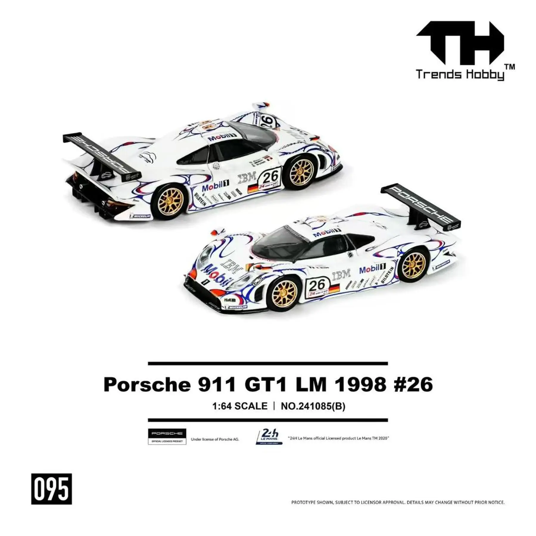 Trends Hobby 1:64 Porsche 911 GT1 LM 1998