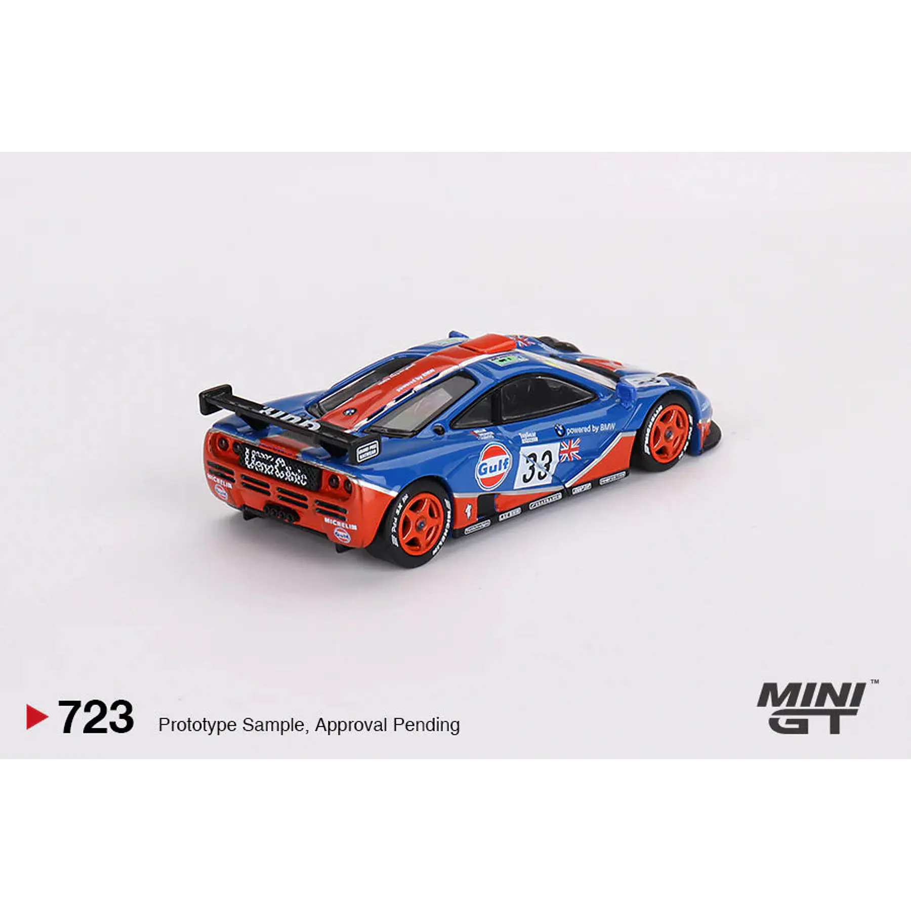 Mini GT 1:64 McLaren F1 GTR #33 1996 Le Mans 24Hr GULF – Blue – MiJo Exclusives