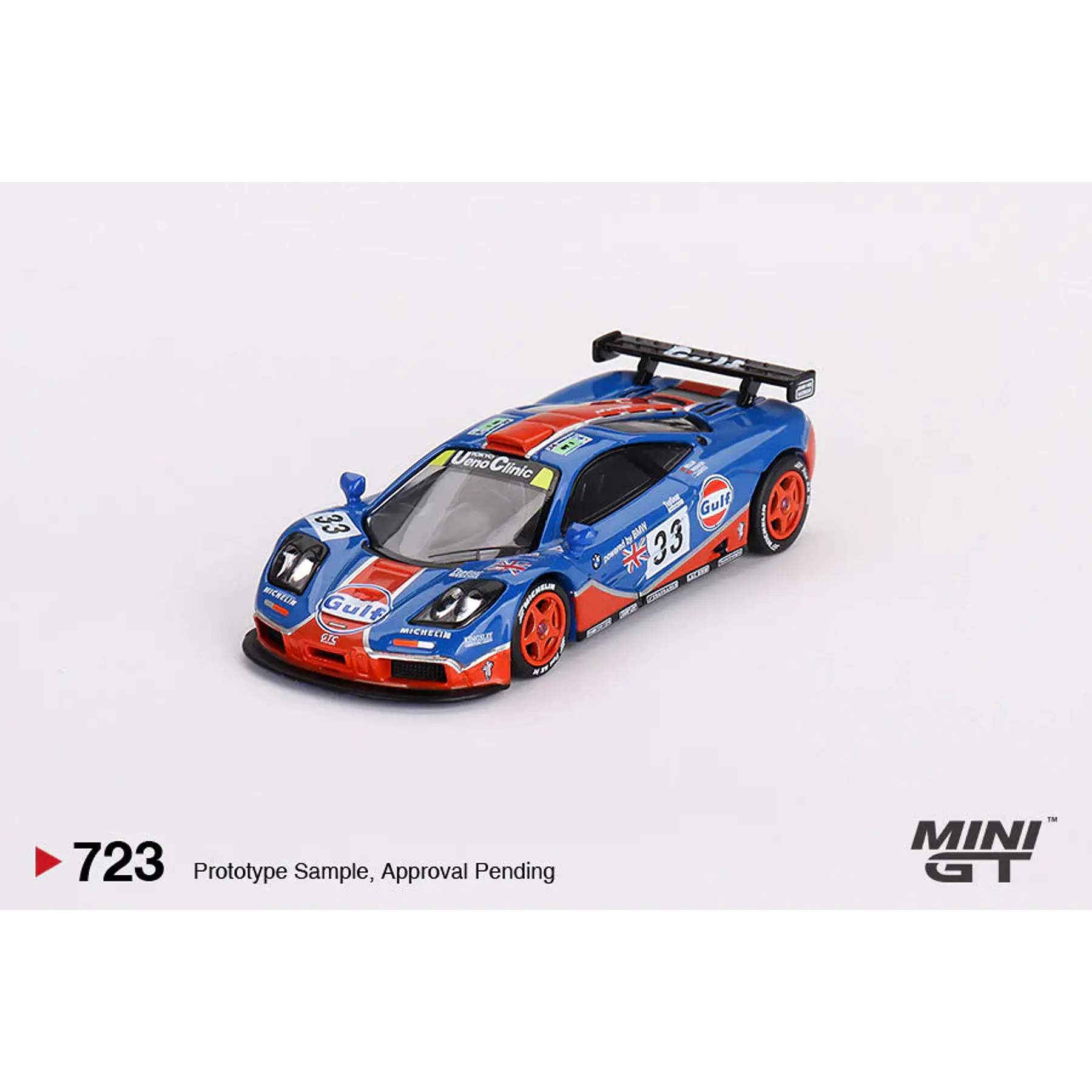 Mini GT 1:64 McLaren F1 GTR #33 1996 Le Mans 24Hr GULF – Blue – MiJo Exclusives