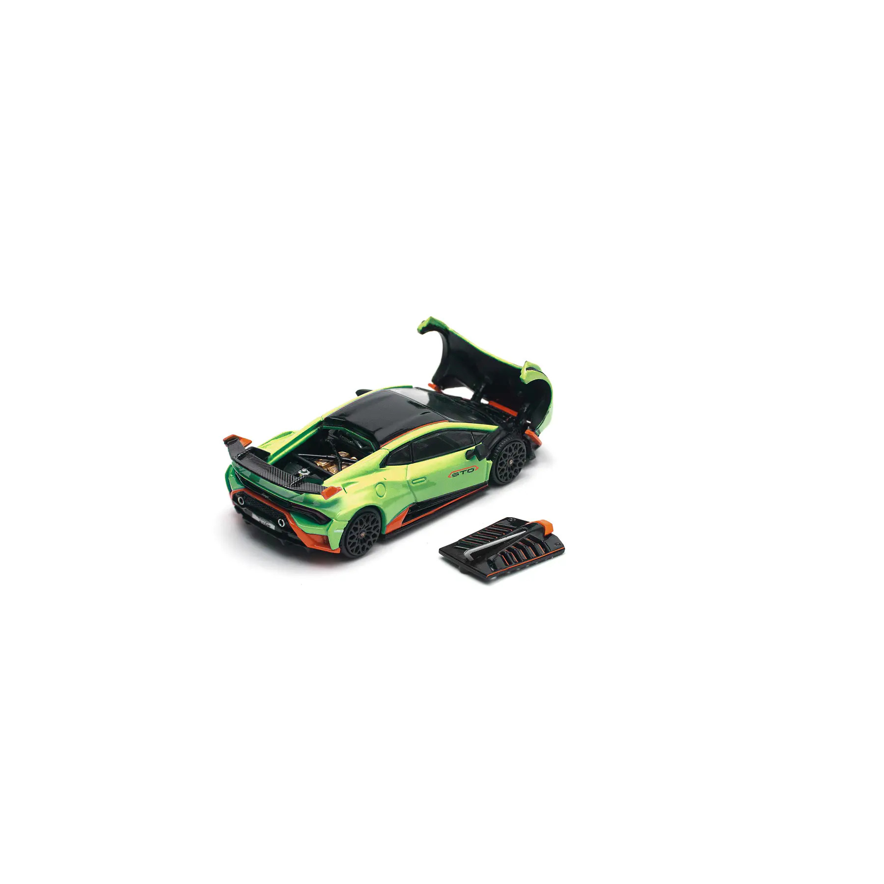 (PREVENTA) Pop Race 1:64 Lamborghini Huracán STO - Verde Citrea /Aracio DAC (enigma exclusive edition)