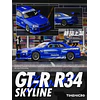 Time Micro 1:64 Skyline GTR R34 Blue