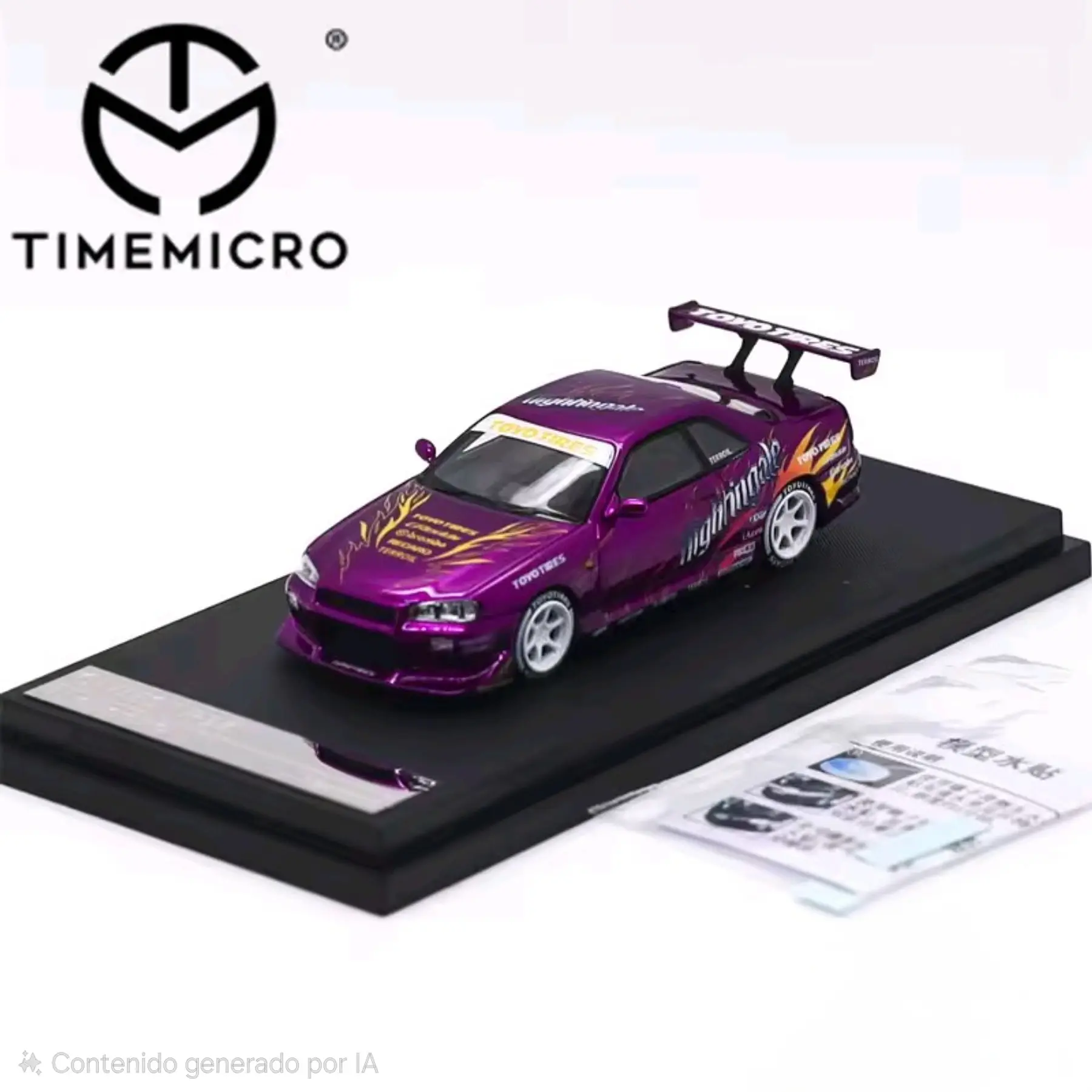 Time Micro 1:64 Skyline GTR R34 Purple