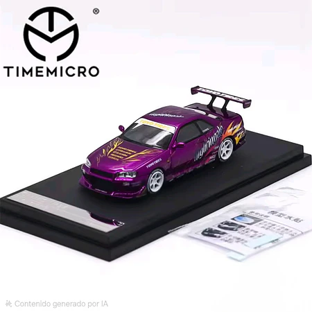 Time Micro 1:64 Skyline GTR R34 Purple
